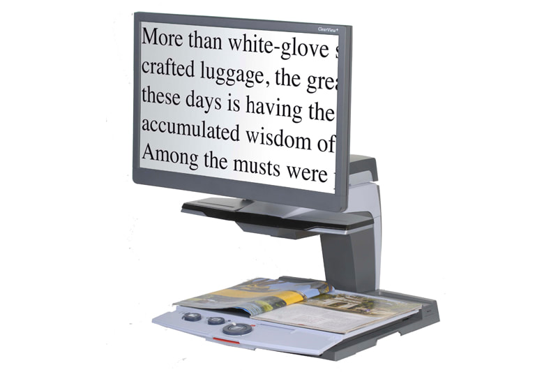Clearview magnified vision reader